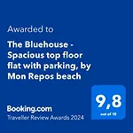 The Bluehouse - Spacious Top Floor Flat With Parking, By Mon Repos Beach